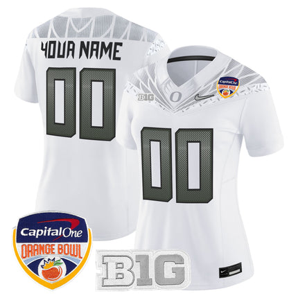 Oregon Ducks 2026 Orange Bowl Vapor Limited Custom Jersey - All Stitched