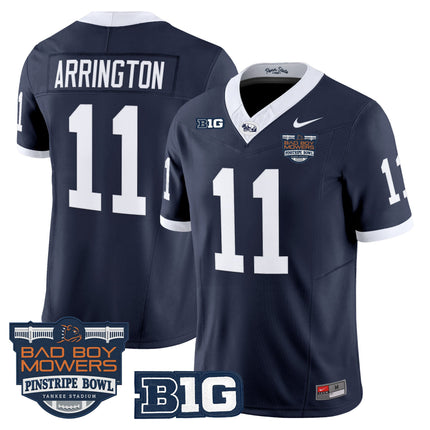 Men's Penn State Nittany Lions Throwback Vapor Limited Jersey - Pinstripe Bowl Patch - All Stitched