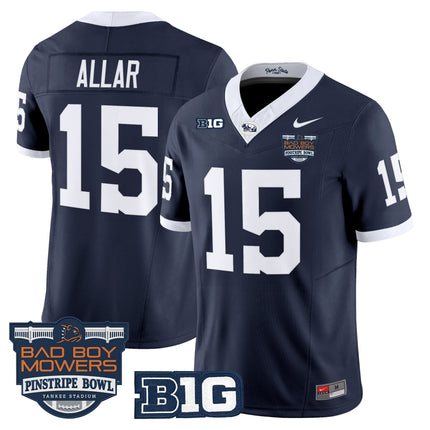 Men's Penn State Nittany Lions Throwback Vapor Limited Jersey - Pinstripe Bowl Patch - All Stitched