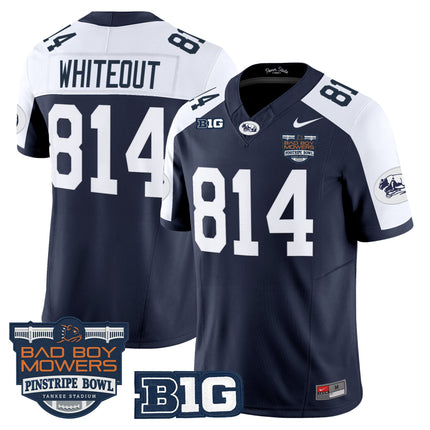 Men's Penn State Nittany Lions Throwback Vapor Limited Jersey - Pinstripe Bowl Patch - All Stitched