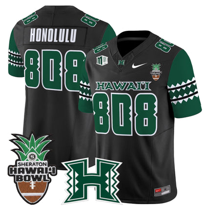 Men's Hawai'i Rainbow Warriors 2025 Hawai'i Bowl Vapor Limited Jersey - All Stitched