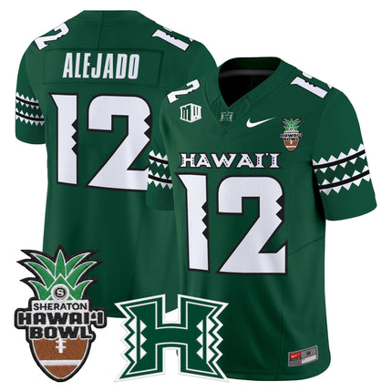 Men's Hawai'i Rainbow Warriors 2025 Hawai'i Bowl Vapor Limited Jersey - All Stitched