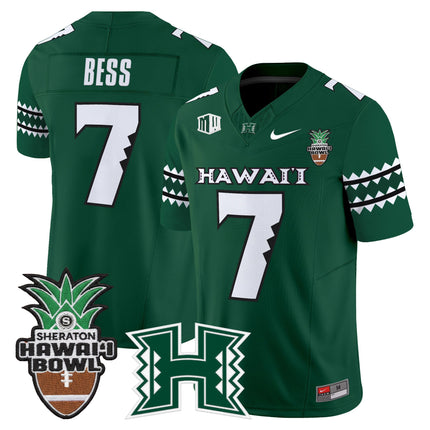 Men's Hawai'i Rainbow Warriors 2025 Hawai'i Bowl Vapor Limited Jersey - All Stitched