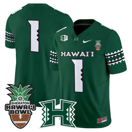 Men's Hawai'i Rainbow Warriors 2025 Hawai'i Bowl Vapor Limited Jersey - All Stitched