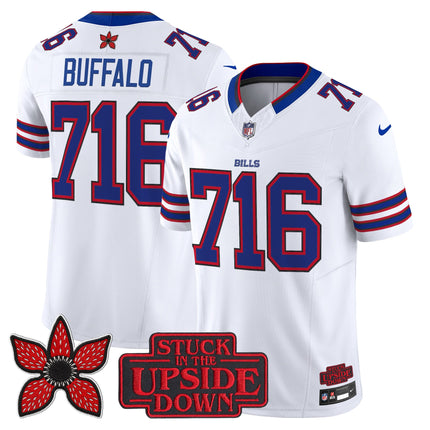 Men's Buffalo Bills 'Stranger Things Edition' Vapor Limited Jersey V2 - All Stitched