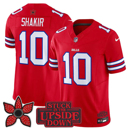 Men's Buffalo Bills 'Stranger Things Edition' Vapor Limited Jersey V2 - All Stitched