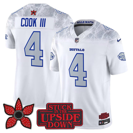 Men's Buffalo Bills 'Stranger Things Edition' Vapor Limited Jersey V2 - All Stitched