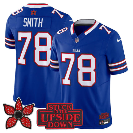 Men's Buffalo Bills 'Stranger Things Edition' Vapor Limited Jersey V2 - All Stitched
