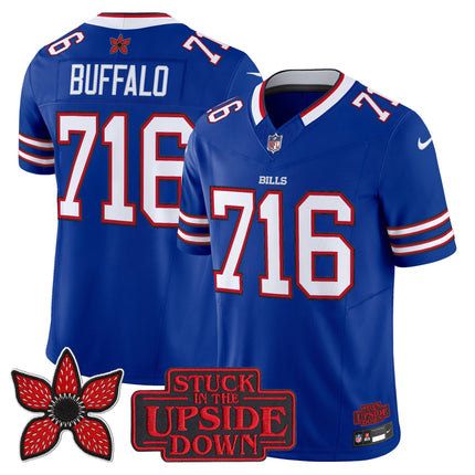 Men's Buffalo Bills 'Stranger Things Edition' Vapor Limited Jersey V2 - All Stitched