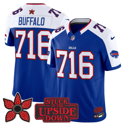 Men's Buffalo Bills 'Stranger Things Edition' Vapor Limited Jersey V2 - All Stitched