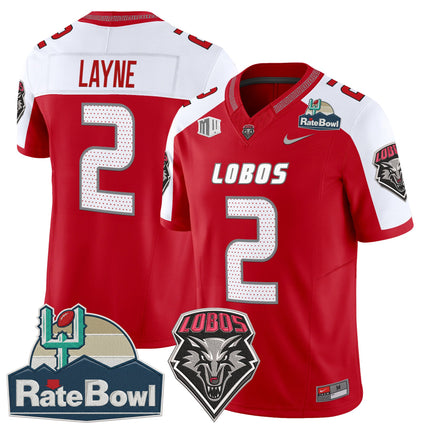 Men's New Mexico Lobos 2025 Rate Bowl Vapor Limited Jersey - All Stitched