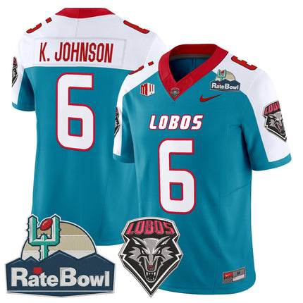 Men's New Mexico Lobos 2025 Rate Bowl Vapor Limited Jersey - All Stitched