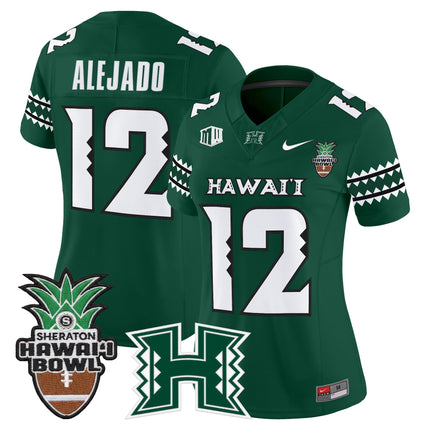 Women's Hawai'i Rainbow Warriors 2025 Hawai'i Bowl Vapor Limited Jersey - All Stitched