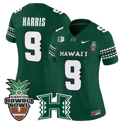 Women's Hawai'i Rainbow Warriors 2025 Hawai'i Bowl Vapor Limited Jersey - All Stitched