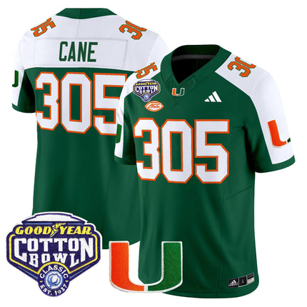 Men's Miami Hurricanes 2025 Cotton Bowl Vapor Limited Jersey - All Stitched