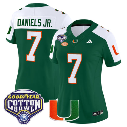Women's Miami Hurricanes 2025 Cotton Bowl Vapor Limited Jersey - All Stitched