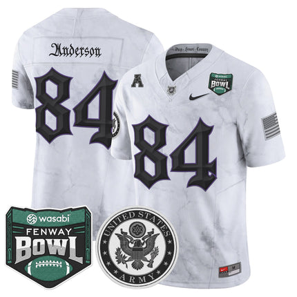 Men's Army Black Knights Honoring 250 Years Of Service And Sacrifice Vapor Limited Jersey - 2025 Fenway Bowl Patch - All Stitched