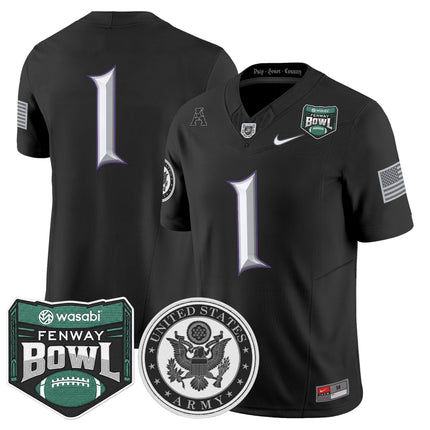 Men's Army Black Knights Honoring 250 Years Of Service And Sacrifice Vapor Limited Jersey - 2025 Fenway Bowl Patch - All Stitched