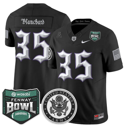 Men's Army Black Knights Honoring 250 Years Of Service And Sacrifice Vapor Limited Jersey - 2025 Fenway Bowl Patch - All Stitched