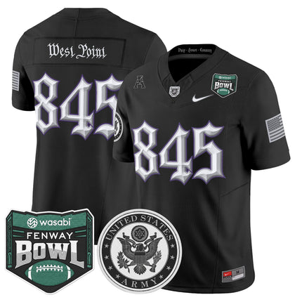Men's Army Black Knights Honoring 250 Years Of Service And Sacrifice Vapor Limited Jersey - 2025 Fenway Bowl Patch - All Stitched
