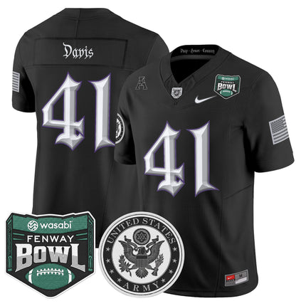 Men's Army Black Knights Honoring 250 Years Of Service And Sacrifice Vapor Limited Jersey - 2025 Fenway Bowl Patch - All Stitched
