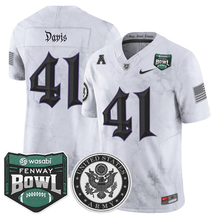 Men's Army Black Knights Honoring 250 Years Of Service And Sacrifice Vapor Limited Jersey - 2025 Fenway Bowl Patch - All Stitched