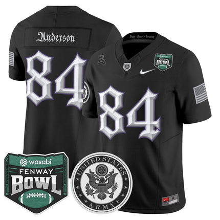 Men's Army Black Knights Honoring 250 Years Of Service And Sacrifice Vapor Limited Jersey - 2025 Fenway Bowl Patch - All Stitched