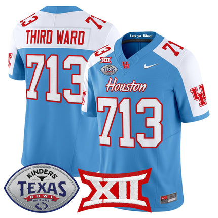 Men's Houston Cougars 2025 Texas Bowl Vapor Limited Jersey - All Stitched