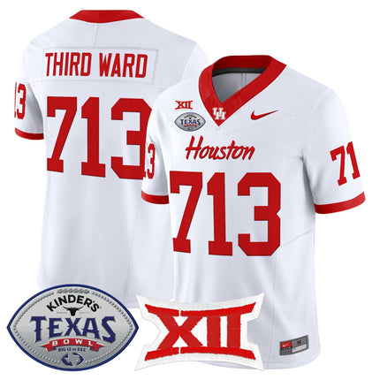Men's Houston Cougars 2025 Texas Bowl Vapor Limited Jersey - All Stitched