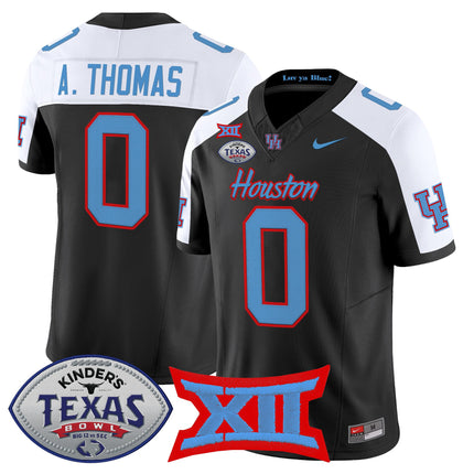 Men's Houston Cougars 2025 Texas Bowl Vapor Limited Jersey - All Stitched