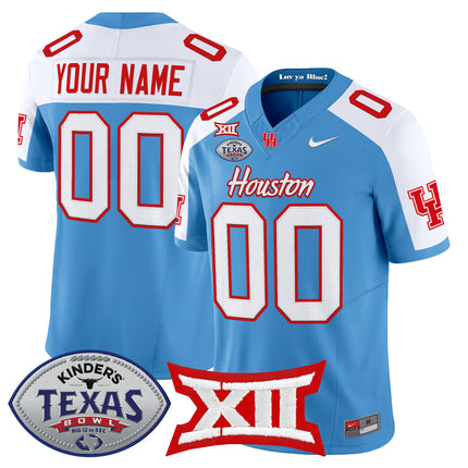 Houston Cougars 2025 Texas Bowl Vapor Limited Custom Jersey - All Stitched