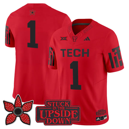 Men's Texas Tech Red Raiders 'Stranger Things Edition' Vapor Limited Jersey - All Stitched
