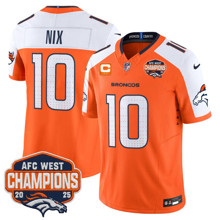 Men's Denver Broncos 2025 AFC West Division Champions Vapor Limited Jersey - All Stitched