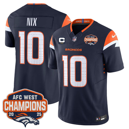 Men's Denver Broncos 2025 AFC West Division Champions Vapor Limited Jersey - All Stitched