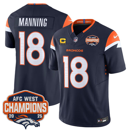 Men's Denver Broncos 2025 AFC West Division Champions Vapor Limited Jersey - All Stitched