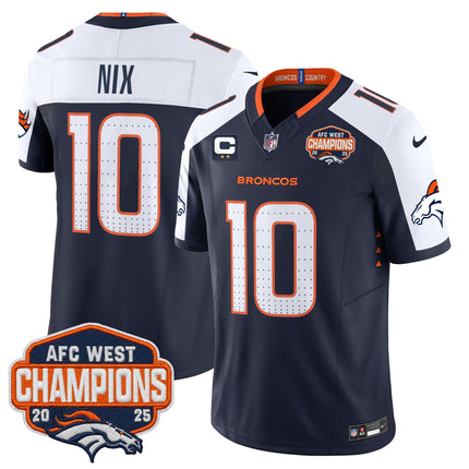 Men's Denver Broncos 2025 AFC West Division Champions Vapor Limited Jersey - All Stitched