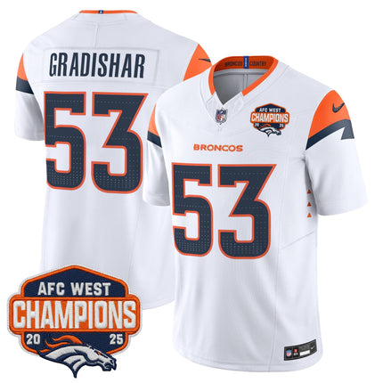 Men's Denver Broncos 2025 AFC West Division Champions Vapor Limited Jersey - All Stitched