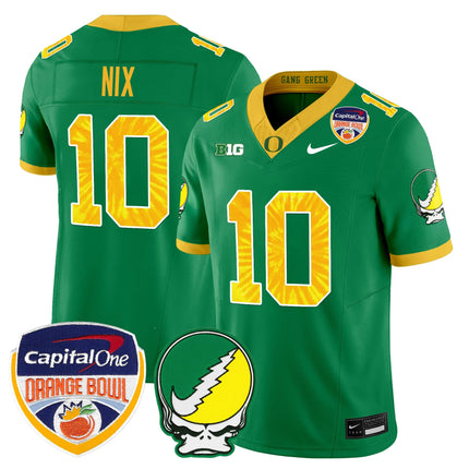 Men's Oregon Ducks "Grateful Ducks" Vapor Limited Jersey - 2025/26 Orange Bowl Patch - All Stitched