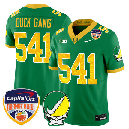 Men's Oregon Ducks "Grateful Ducks" Vapor Limited Jersey - 2025/26 Orange Bowl Patch - All Stitched