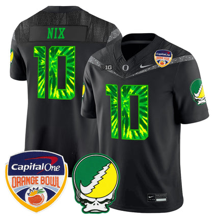 Men's Oregon Ducks "Grateful Ducks" Vapor Limited Jersey - 2025/26 Orange Bowl Patch - All Stitched
