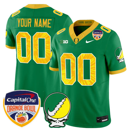Oregon Ducks "Grateful Ducks" Vapor Limited Custom Jersey - 2025/26 Orange Bowl Patch - All Stitched