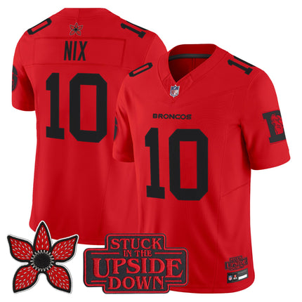 Men's Denver Broncos 'Stranger Things Edition' Throwback Vapor Limited Jersey - All Stitched