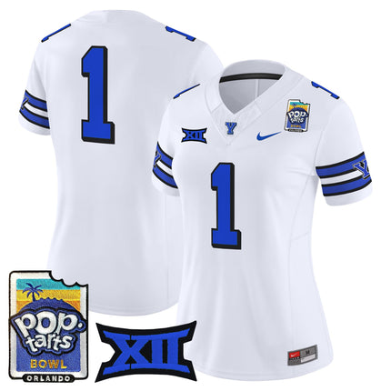 Women's BYU Cougars 2025 Pop-Tarts Bowl Vapor Limited Jersey - All Stitched
