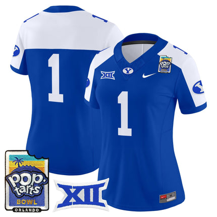Women's BYU Cougars 2025 Pop-Tarts Bowl Vapor Limited Jersey - All Stitched