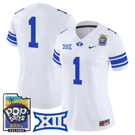 Women's BYU Cougars 2025 Pop-Tarts Bowl Vapor Limited Jersey - All Stitched
