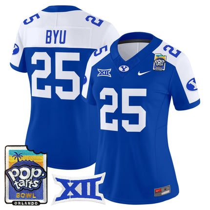 Women's BYU Cougars 2025 Pop-Tarts Bowl Vapor Limited Jersey - All Stitched