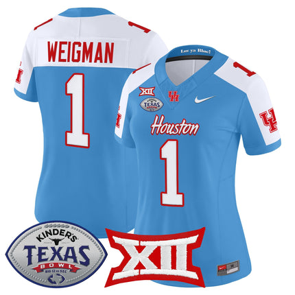 Women's Houston Cougars 2025 Texas Bowl Vapor Limited Jersey - All Stitched