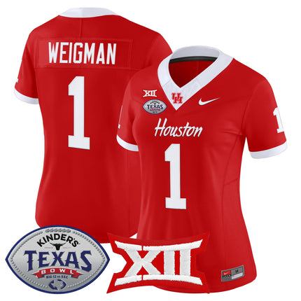 Women's Houston Cougars 2025 Texas Bowl Vapor Limited Jersey - All Stitched
