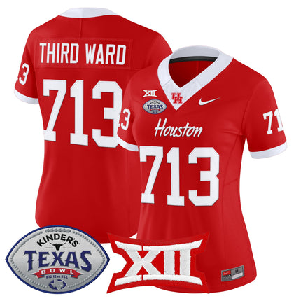 Women's Houston Cougars 2025 Texas Bowl Vapor Limited Jersey - All Stitched