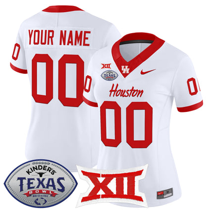 Houston Cougars 2025 Texas Bowl Vapor Limited Custom Jersey - All Stitched